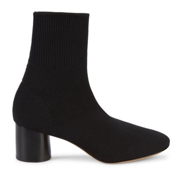 Vince Tasha Rib-Knit Cylinder Heel Sock Booties - Picture 2 of 7